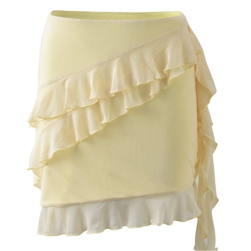 baby yellow tiger mist skirt